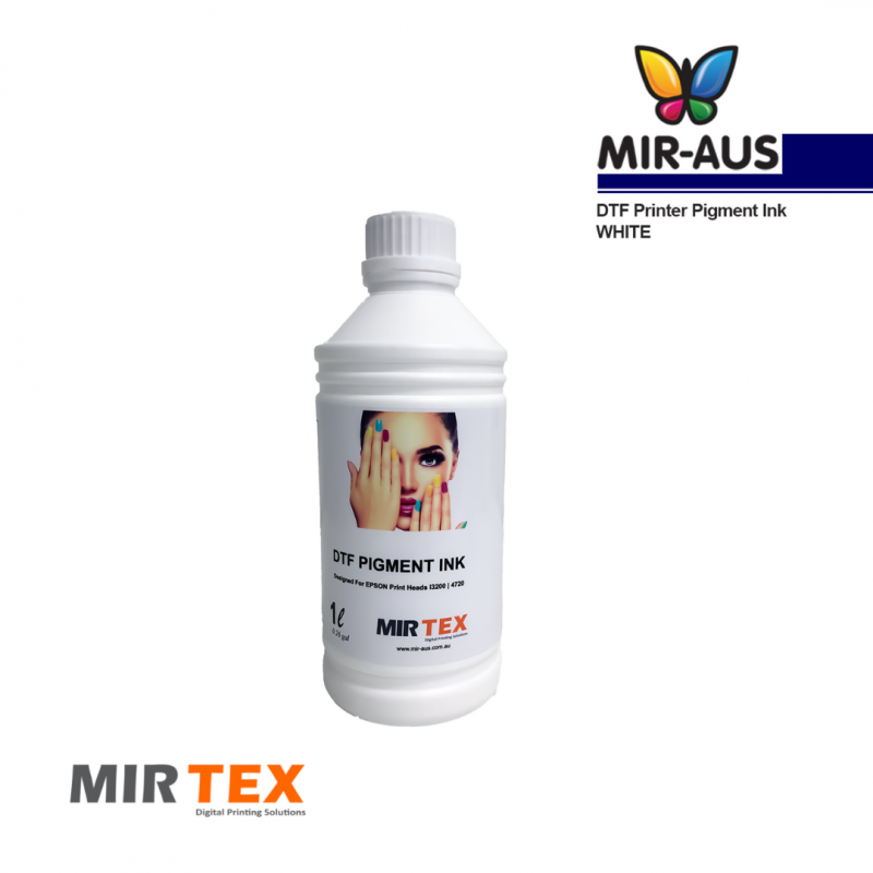 MIR-TEX DTF WHITE INK 1000ML FOR DTF PRINTERS